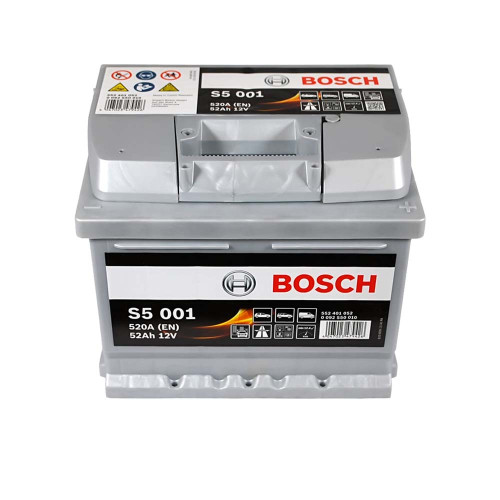 Автомобільний акумулятор BOSCH 52Ah 520A R+ (правий +) S50 010
