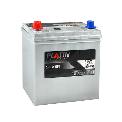 Автомобільний акумулятор PLATIN Silver Asia 40Ah 330A L+ (лівий +) SMF