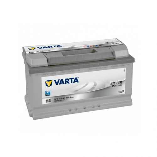 Автомобільний акумулятор VARTA Silver Dynamic 100Ah 830A R+ (правий +) H3