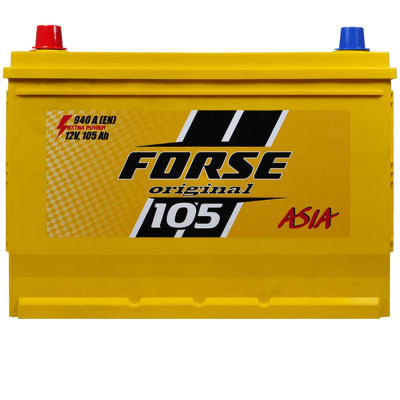 Автомобільний акумулятор FORSE Asia 105Ah 940A L+ (лівий +) MF (N70)