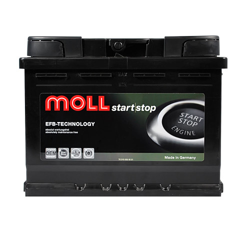 Автомобільний акумулятор MOLL EFB (L2) 60Ah 640A R+ (правий +)