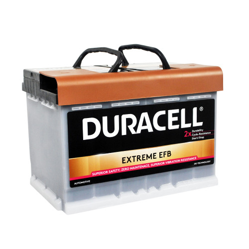 Автомобільний акумулятор DURACELL Extreme EFB (L3) 75Ah 700A R+ (правий +)