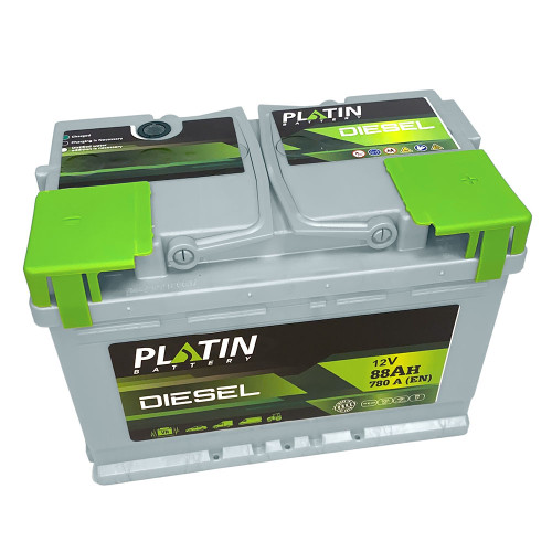 Автомобільний акумулятор PLATIN Silver Disel 88Ah 780A R+ (правий +) MF