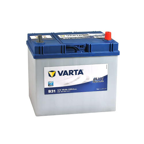 Автомобільний акумулятор VARTA Blue Dynamic Asia 45Ah 330A R+ (правий +) B31 тонка клема
