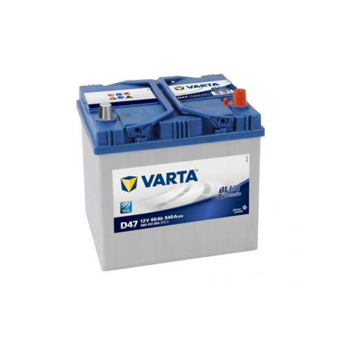 Автомобільний акумулятор VARTA Blue Dynamic Asia 60Ah 540A R+ (правий +) D47 Автомобільний акумулятор VARTA Blue Dynamic Asia 60Ah 540A R+ (правий +) D47