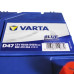 Автомобільний акумулятор VARTA Blue Dynamic Asia 60Ah 540A R+ (правий +) D47