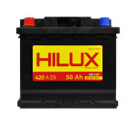 Автомобільний акумулятор HILUX Black 50Ah 420A L+ (лівий +) L1 Автомобільний акумулятор HILUX Black 50Ah 420A L+ (лівий +) L1