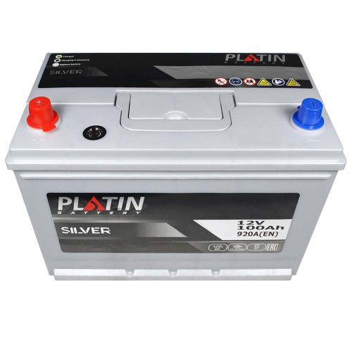 Автомобільний акумулятор PLATIN Silver Asia 100Ah 920A L+ (лівий +) SMF (N70) н.к.