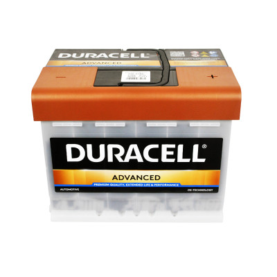 Автомобільний акумулятор DURACELL Advanced (L2) 63Ah 620A R+ (правий +)