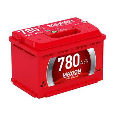 Автомобільний акумулятор MAXION Premium 80Аh 780A R+ (правий +)