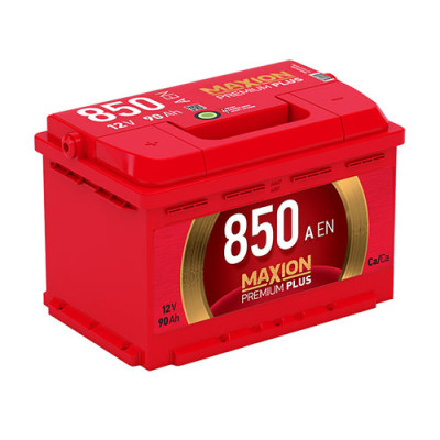 Автомобільний акумулятор Maxion Premium Plus 90Аh 850А R+ (правий +) 6СТ