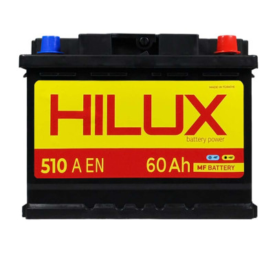 Автомобільний акумулятор HILUX Black 60Ah 510A R+ (правий +) L2