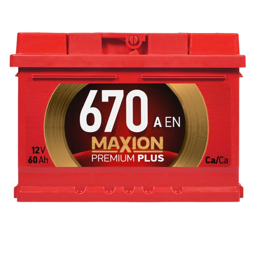 Автомобільний акумулятор MAXION Premium Plus 60Аh 670A R+ (правий +) TR L2B