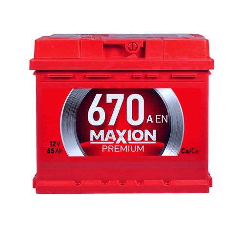 Автомобільний акумулятор MAXION Premium 65 Аh 670A R+ (правий +) TR L2