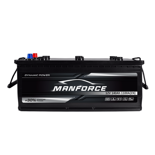 Автомобільний акумулятор MANFORСE 140Ah 1100A L+ (лівий +) MF D4A
