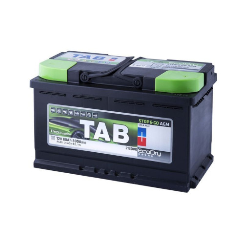 Авто акумулятор TAB AGM 80Ah 800A R+ (правий +) L4