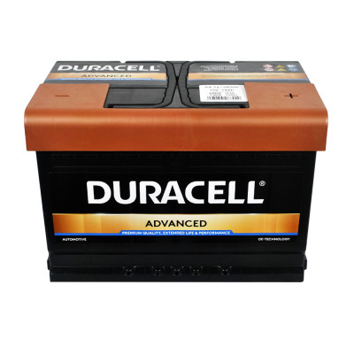 Автомобільний акумулятор DURACELL Advanced (L3) 74Ah 680A R+ (правий +)