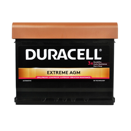 Автомобільний акумулятор DURACELL Extreme AGM (L2) 60Ah 640A R+ (правий +)