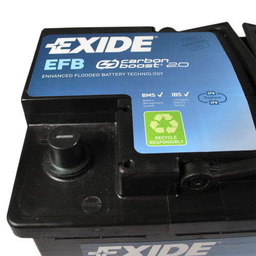 Автомобільний акумулятор EXIDE EFB 80Аh 800A R+ Start-Stop (EL800)