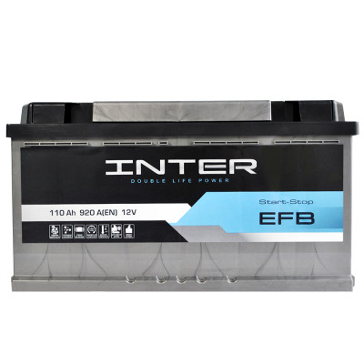 Автомобільний акумулятор INTER EFB 110Ah 920A R+ (L5) (WESTA)
