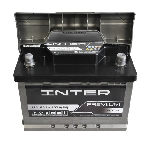 Автомобільний INTER Premium 60Ah 600A R+ (L2B) акумулятор (WESTA)