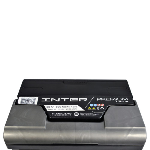 Автомобільний INTER Premium 60Ah 600A R+ (L2B) акумулятор (WESTA)