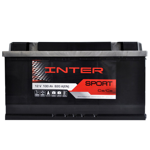 Автомобільний акумулятор INTER Sport 100Ah 820A R+ (L5) (WESTA)