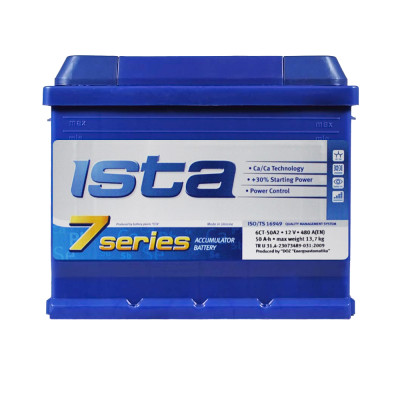 Автомобільний акумулятор ISTA 7 Series (L2) 50Ah 420A R+