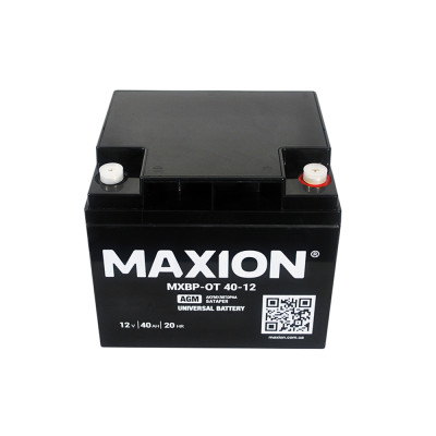 Акумулятор AGM 12V 40Ah MAXION MXBP OT 40 - 12 для UPS, ДЖБ та інвалідних візків