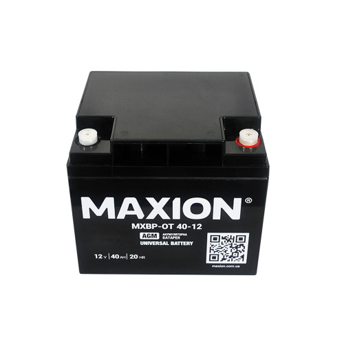 Акумулятор AGM 12V 40Ah MAXION MXBP OT 40 - 12 для UPS, ДЖБ та інвалідних візків