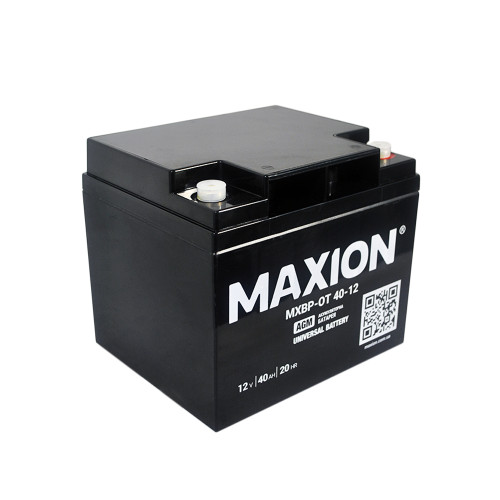 Акумулятор AGM 12V 40Ah MAXION MXBP OT 40 - 12 для UPS, ДЖБ та інвалідних візків