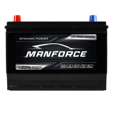 Автомобільний акумулятор MANFORСE Asia smf (N70) 105Ah 940A L+