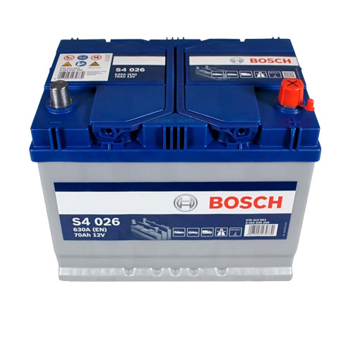 Автомобільний акумулятор BOSCH Asia 70Ah 630A R+ (правий +) S40 260