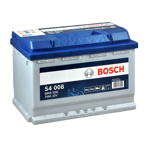 Автомобільний акумулятор BOSCH 74Ah 680A R+ (правий +) S40 080