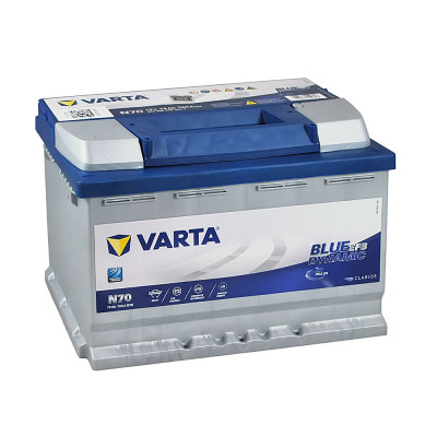 Автомобільний акумулятор VARTA Blue Dynamic EFB 70Ah 760A R+ (правий +) N70