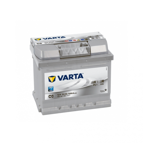 Автомобільний акумулятор VARTA Silver Dynamic 52Ah 520А R+ (правий +) C6