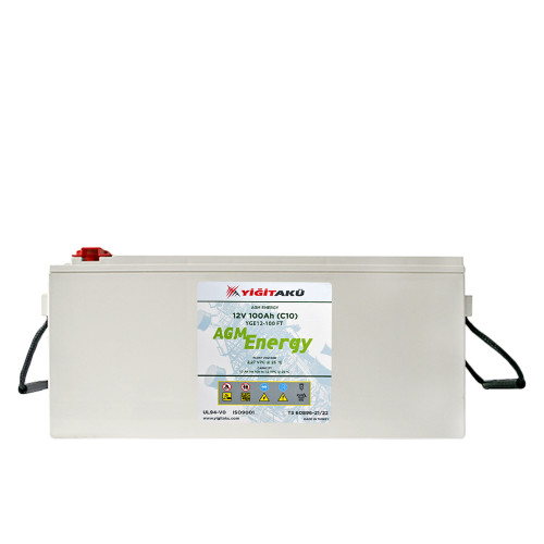 Промисловий акумулятор Yigit Aku AGM 100Ah 12V R+ (правий +) Промисловий акумулятор Yigit Aku AGM 100Ah 12V R+ (правий +)