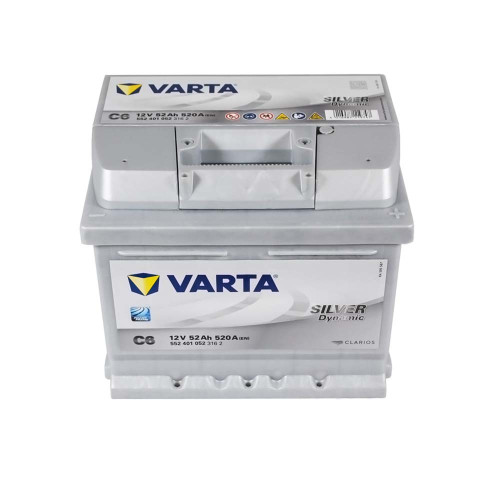 Автомобільний акумулятор VARTA Silver Dynamic 52Ah 520А R+ (правий +) C6