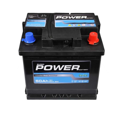 Автомобільний акумулятор POWER Black 50Аh 420A R+ (правий +) L1 MF