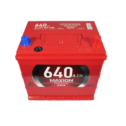 Автомобільний акумулятор MAXION Premium Asia 68Ah 640A R+ (правий +) D23