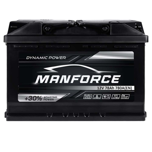 Автомобільний акумулятор MANFORСE 78Ah 780A R+ (правий +) MF L3