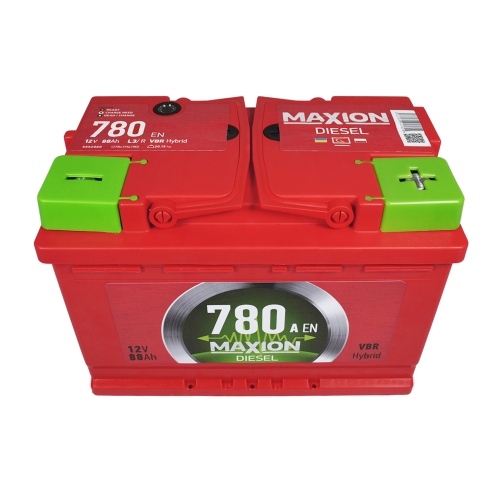 Автомобільний акумулятор MAXION Diesel 88Ah 780A R+ (правий +) MF L3
