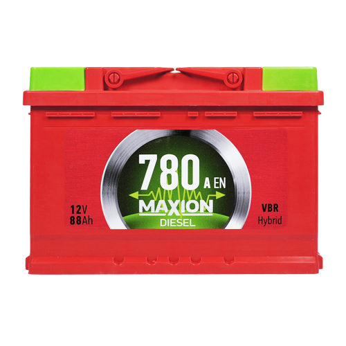 Автомобільний акумулятор MAXION Diesel 88Ah 780A R+ (правий +) MF L3 Автомобільний акумулятор MAXION Diesel 88Ah 780A R+ (правий +) MF L3