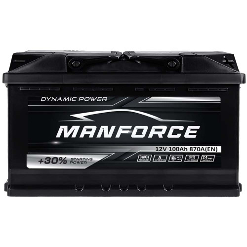 Автомобільний акумулятор MANFORСE 100Ah 870A R+ (правий +) MF L5