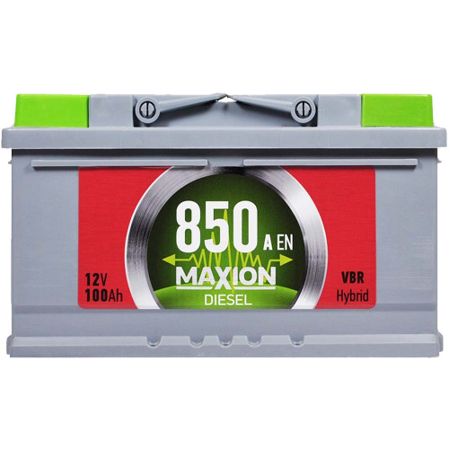 Автомобільний акумулятор MAXION Diesel 100Ah 850A R+ (правий +) MF LB4