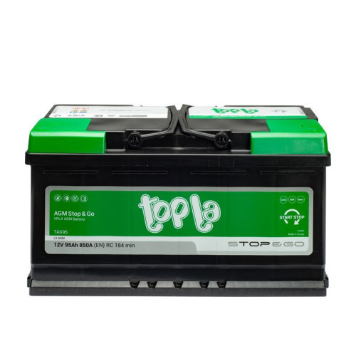 Авто акумулятор Topla AGM 95Ah 850A R+ (правий +) L5