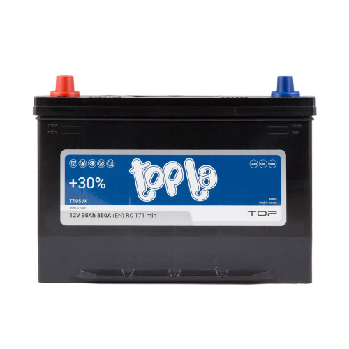 Авто аккумулятор Topla TOP 95Ah 850A  Japan L+ (левый+)