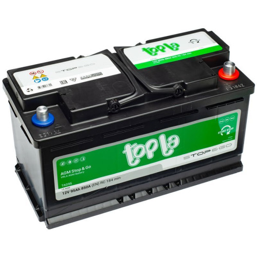 Авто акумулятор Topla AGM 95Ah 850A R+ (правий +) L5