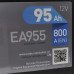 Автомобільний акумулятор EXIDE Premium (EA955) Asia (D31) 95Аh 800Ah L+