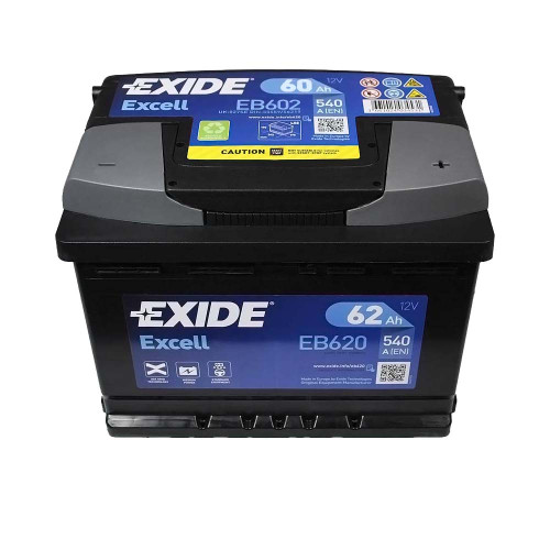 Автомобільний акумулятор EXIDE Excell 60Аh 540Ah R+ (правий +) EB602